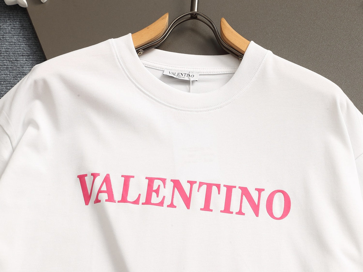 Valentino Letter Logo T-Shirt with Plain Crewneck, product gallery image 15