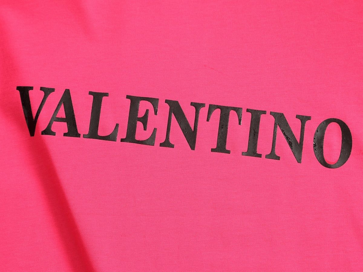 Valentino Letter Logo T-Shirt with Plain Crewneck, product gallery image 6