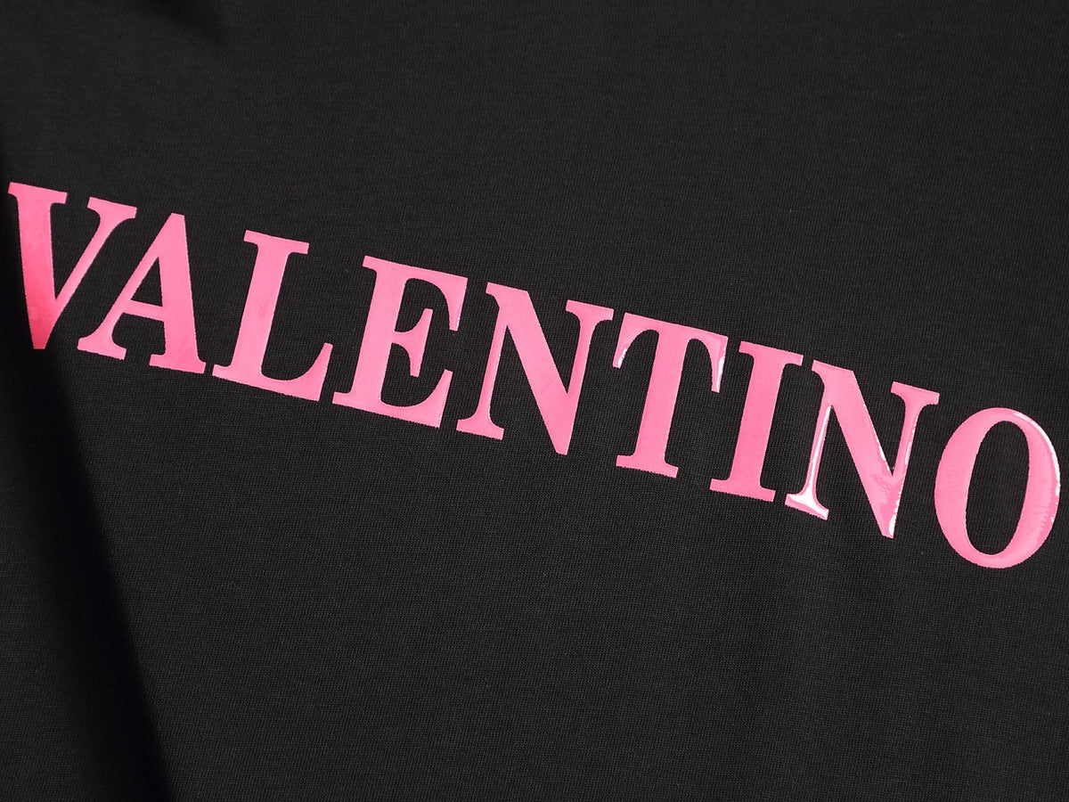 Valentino Letter Logo T-Shirt with Plain Crewneck, product gallery image 27