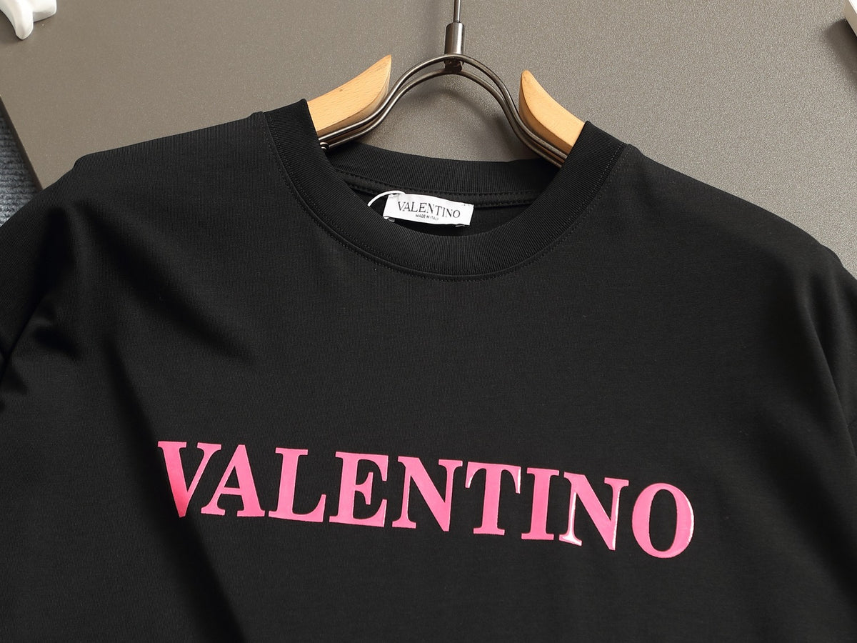 Valentino Letter Logo T-Shirt with Plain Crewneck, product gallery image 25