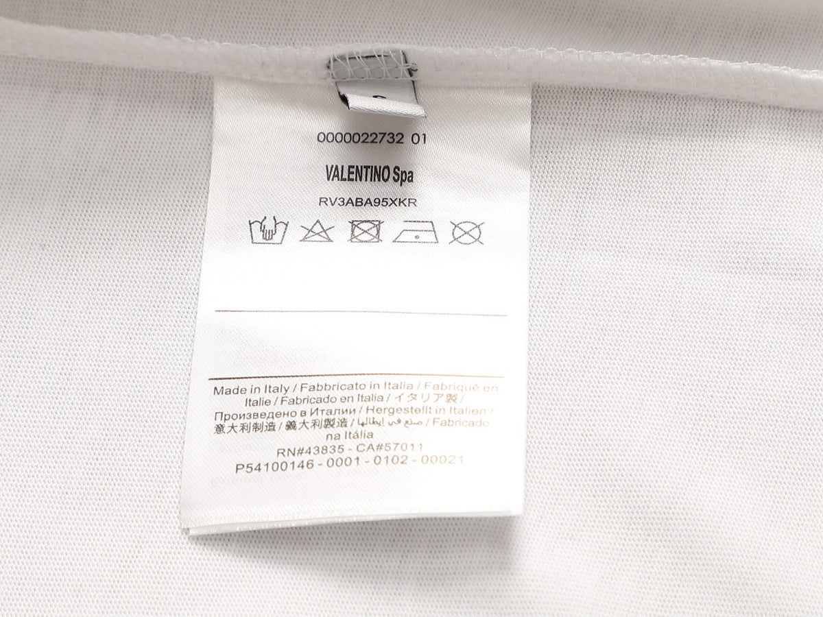 Valentino Letter Logo T-Shirt with Plain Crewneck, product gallery image 21