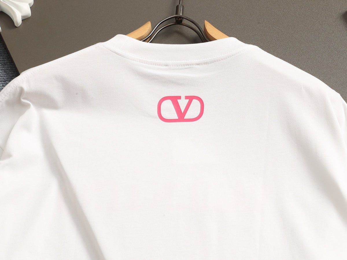 Valentino Letter Logo T-Shirt with Plain Crewneck, product gallery image 22