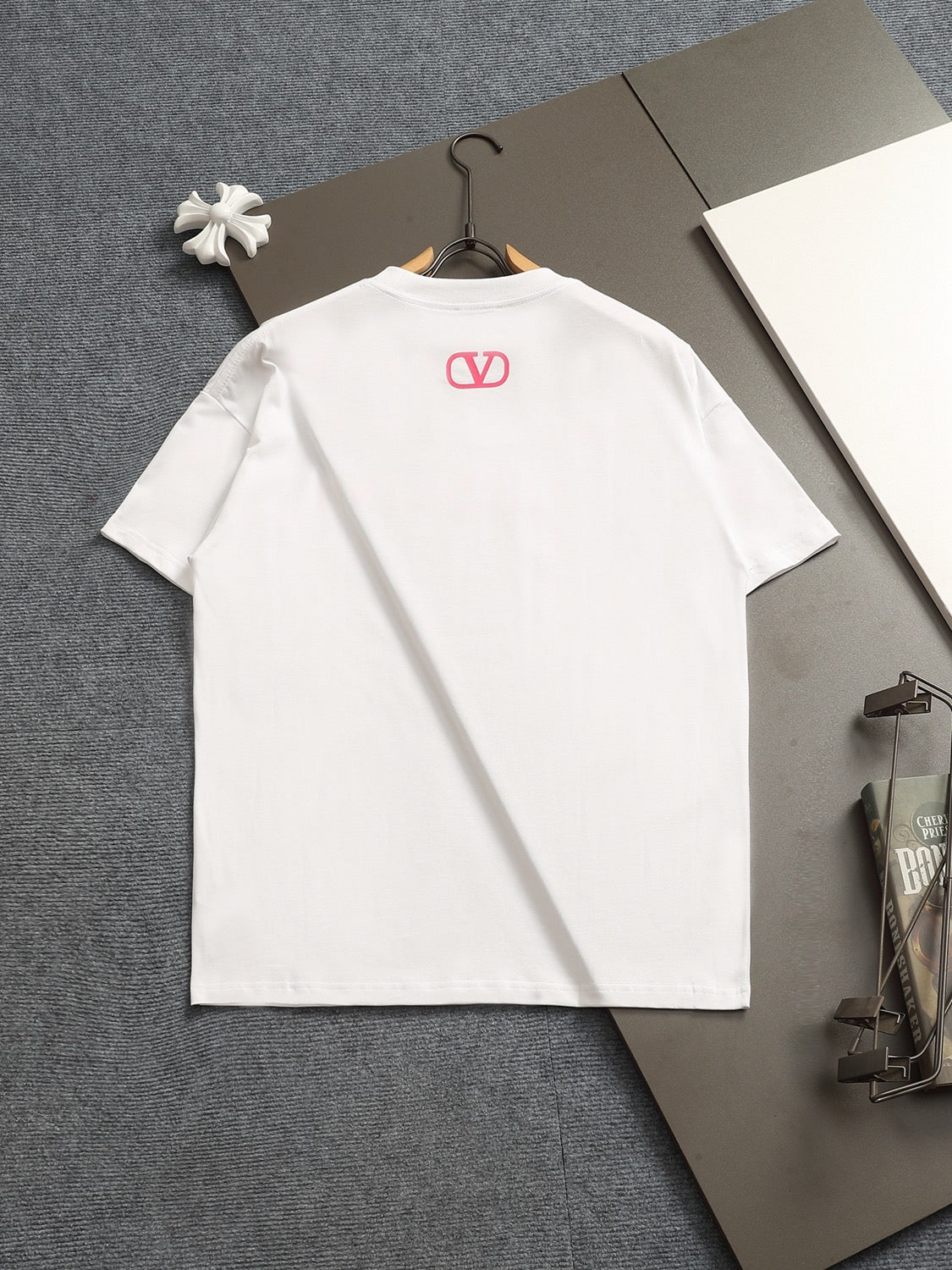 Valentino Letter Logo T-Shirt with Plain Crewneck, product gallery image 13