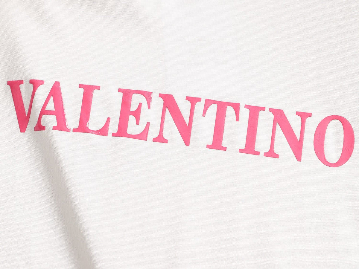 Valentino Letter Logo T-Shirt with Plain Crewneck, product gallery image 16