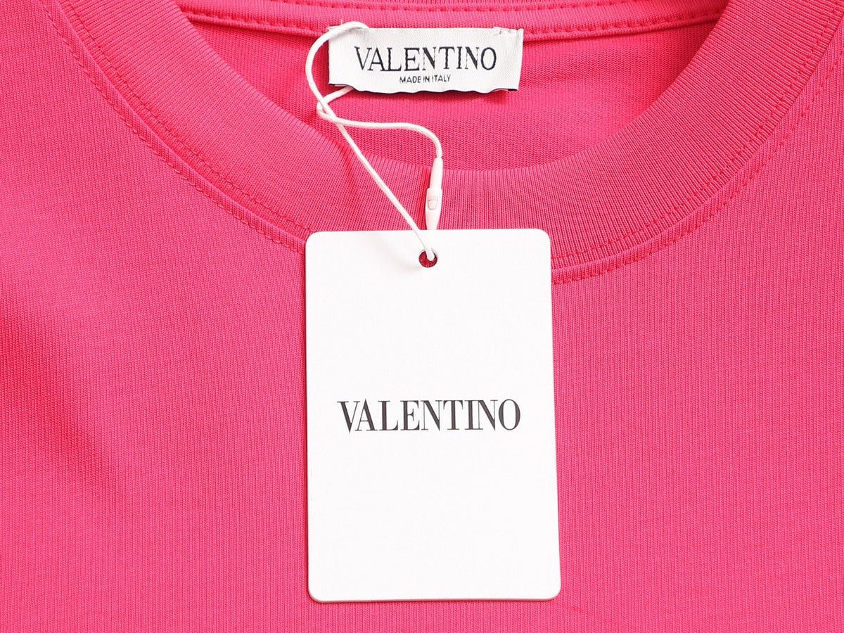 Valentino Letter Logo T-Shirt with Plain Crewneck, product gallery image 7