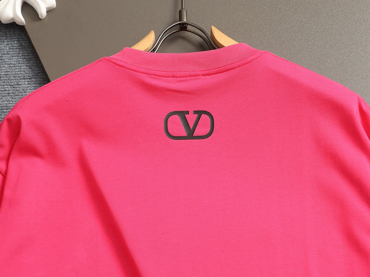 Valentino Letter Logo T-Shirt with Plain Crewneck, product gallery image 11