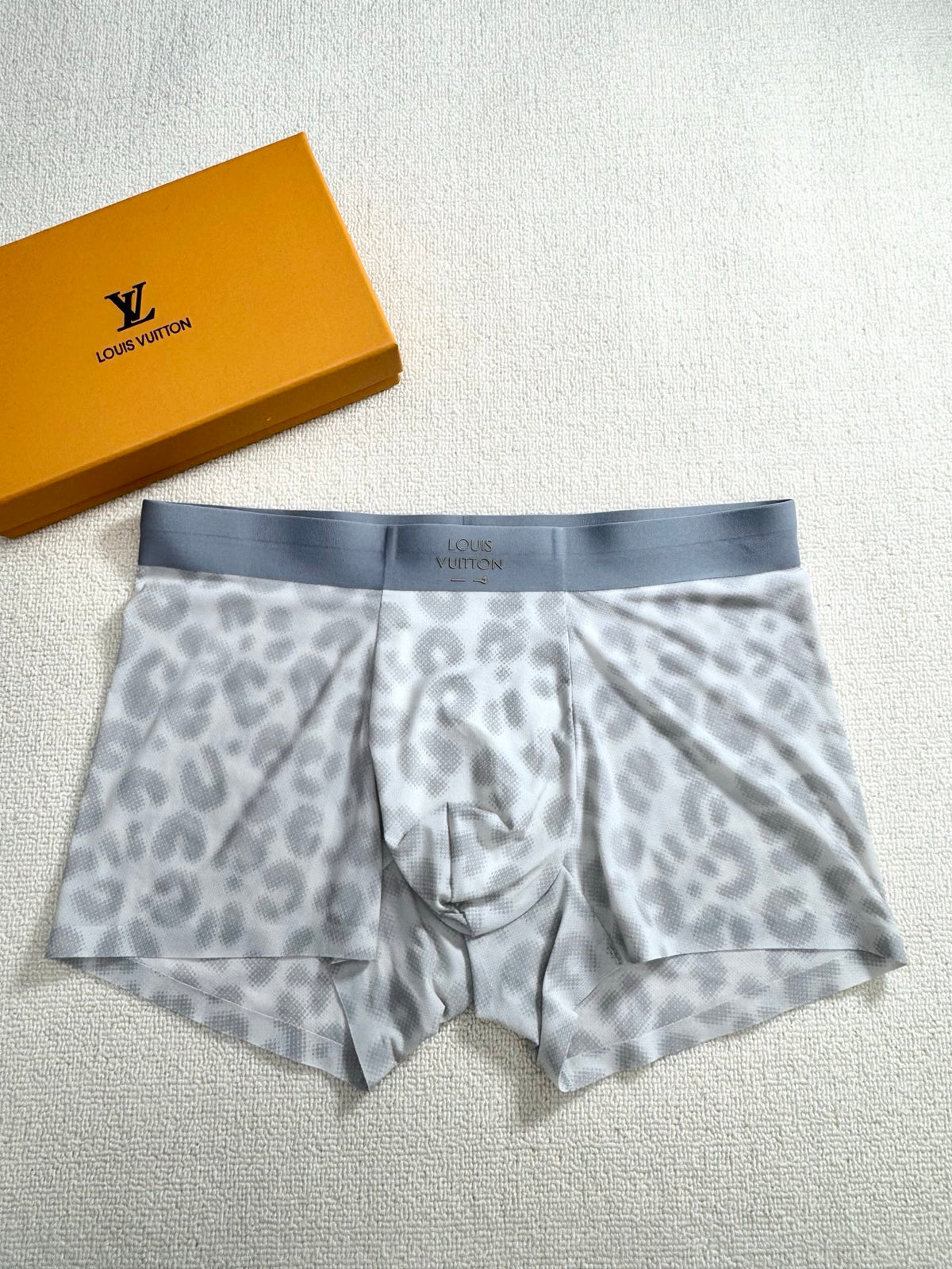 Louis Vuitton Boxed Blue Grey Camouflage Boxer Briefs, image 8