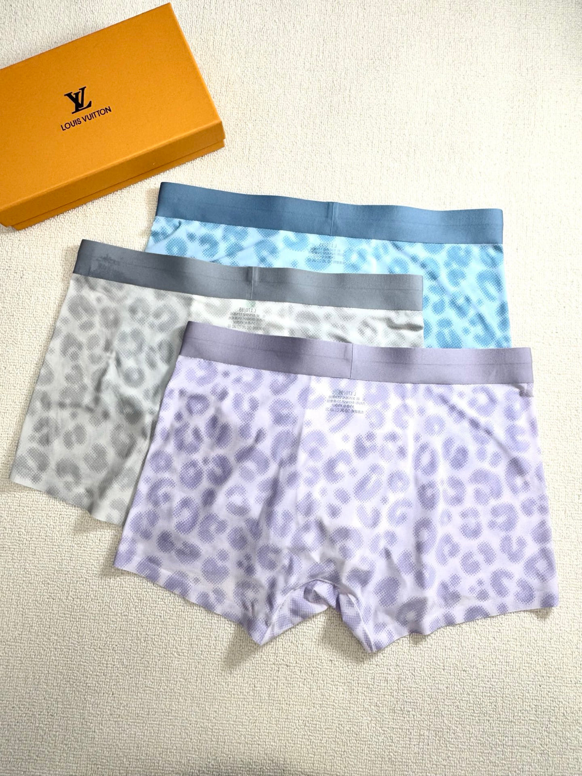 Louis Vuitton Boxed Blue Grey Camouflage Boxer Briefs, image 6