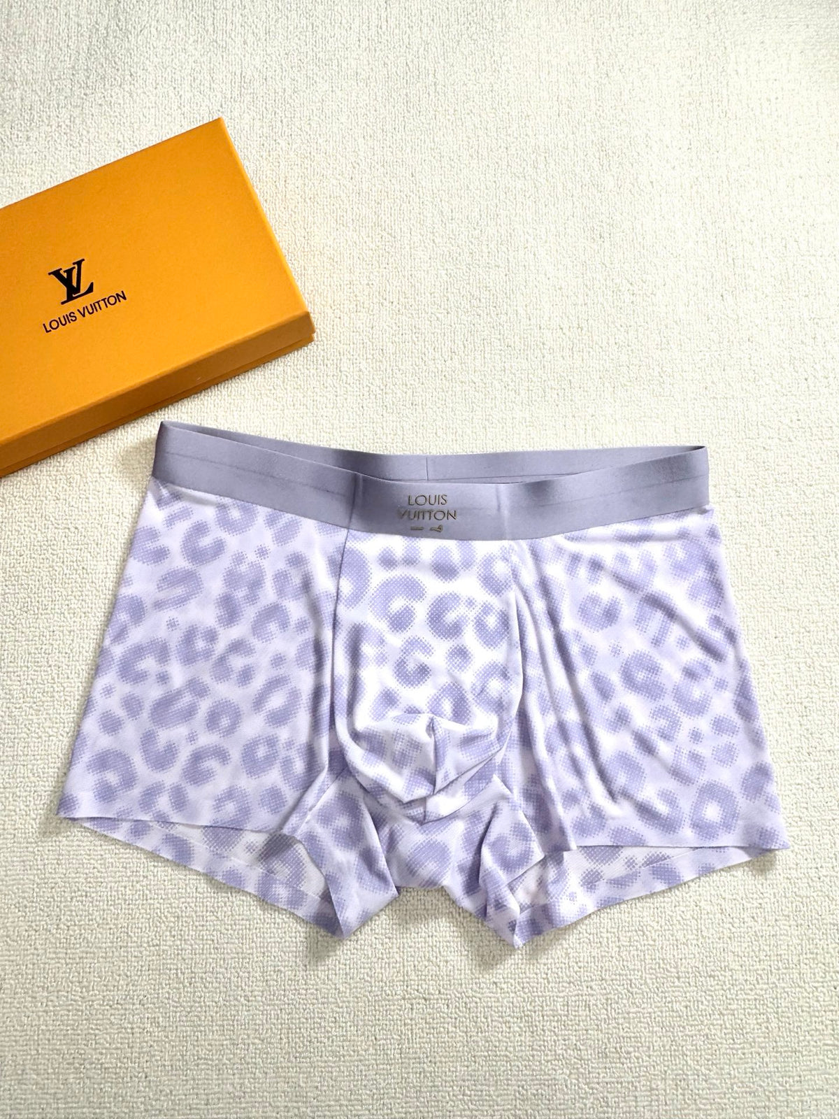 Louis Vuitton Boxed Blue Grey Camouflage Boxer Briefs, image 9