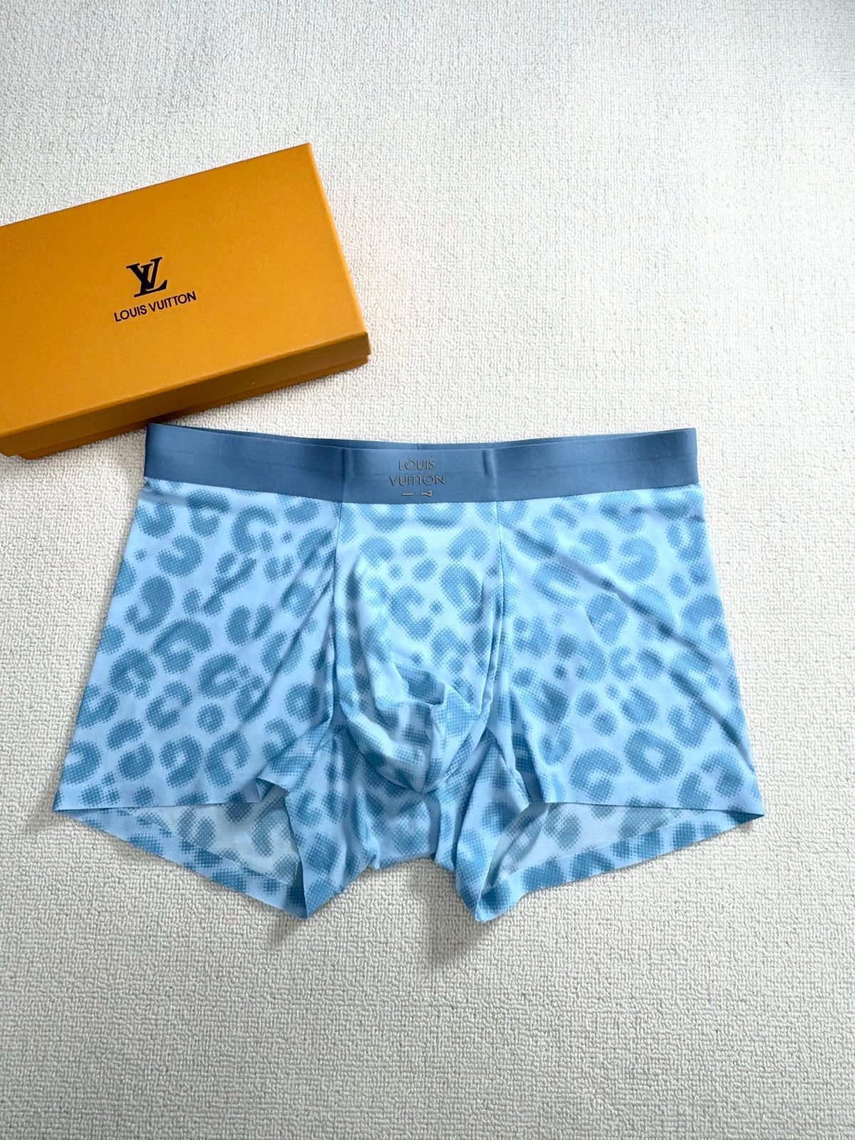Louis Vuitton Boxed Blue Grey Camouflage Boxer Briefs, image 7