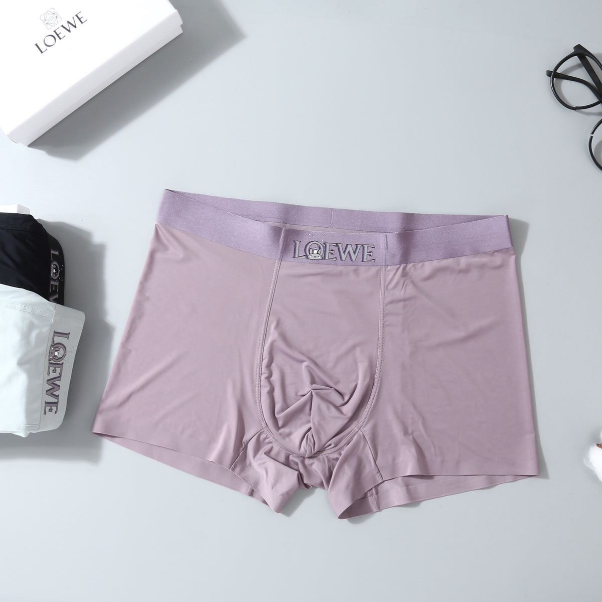 LOEWE Pastel Lettered-Waist Boxer Briefs, gallery image 7