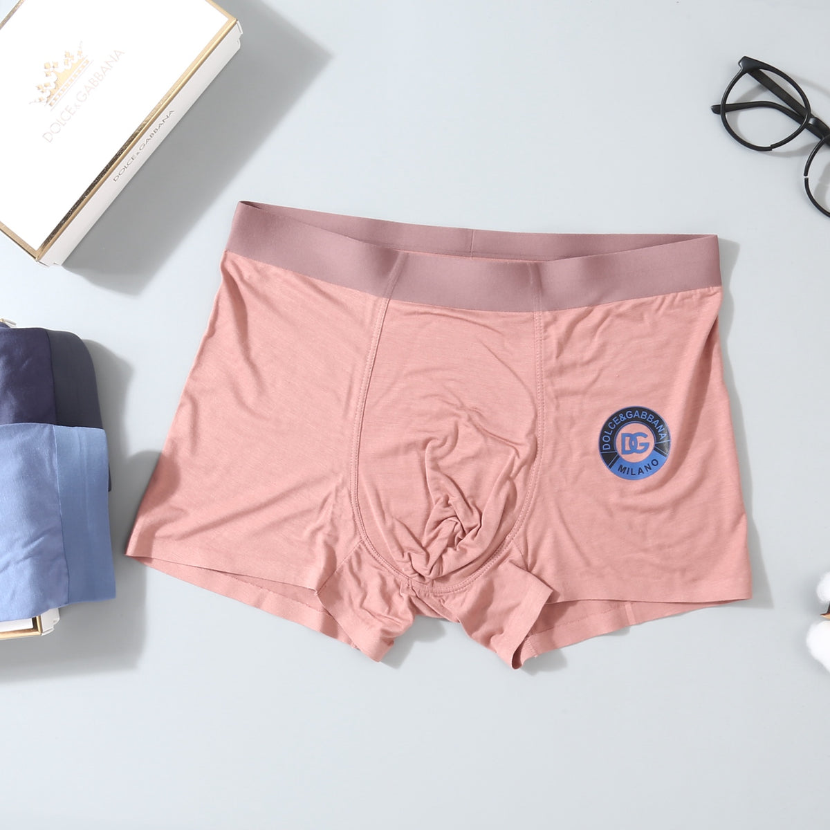 Dolce & Gabbana Pastel Round-Emblem Boxer Briefs, gallery image 8