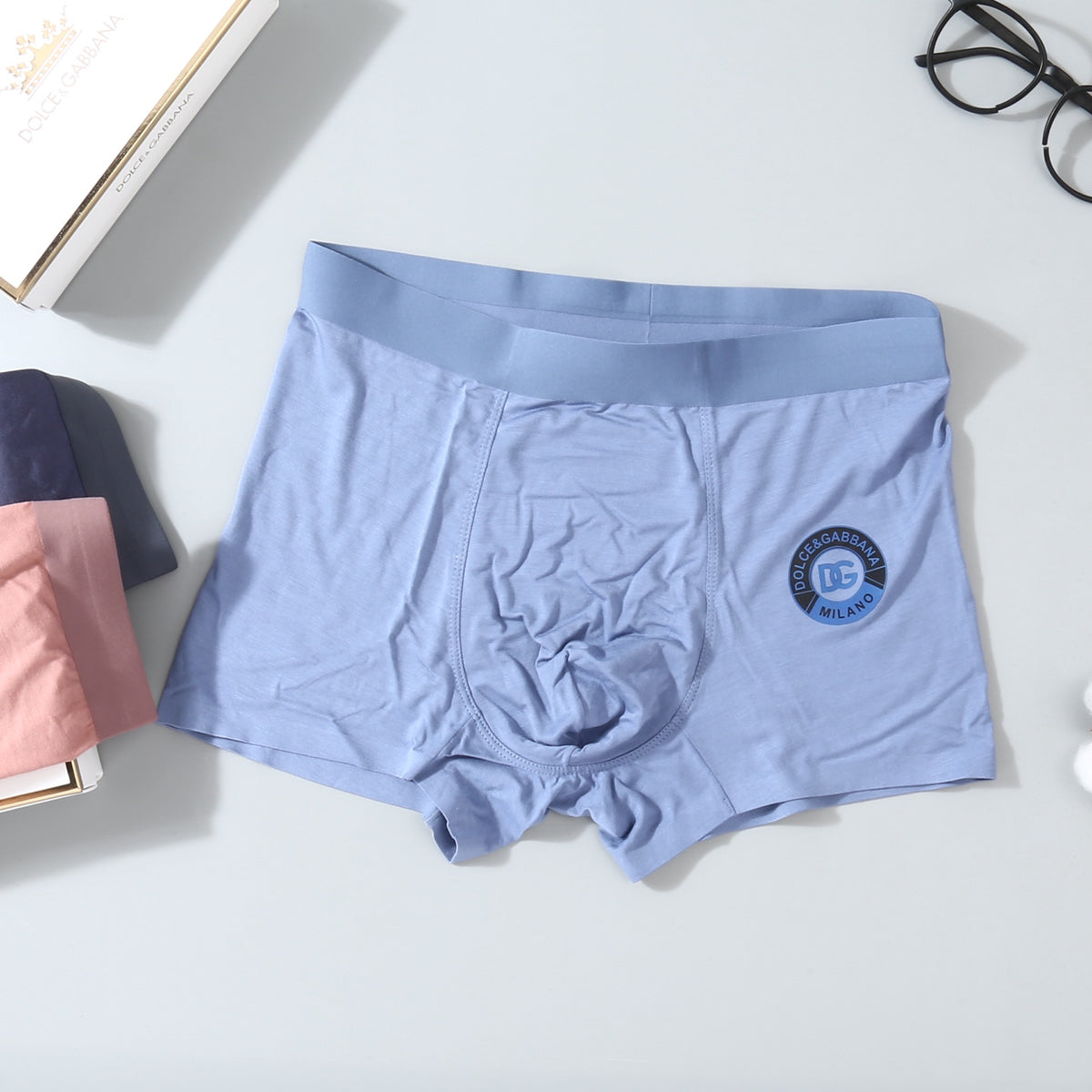 Dolce & Gabbana Pastel Round-Emblem Boxer Briefs, gallery image 7