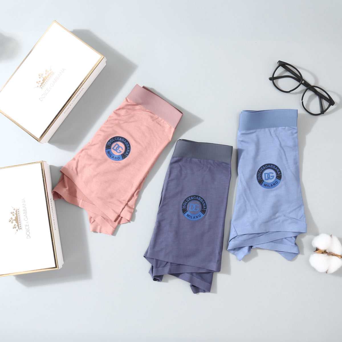 Dolce & Gabbana Pastel Round-Emblem Boxer Briefs, gallery image 6