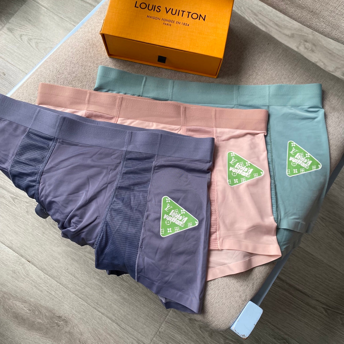 Louis Vuitton Muted Shades Triangle Leg Motif Boxer Briefs, image 2