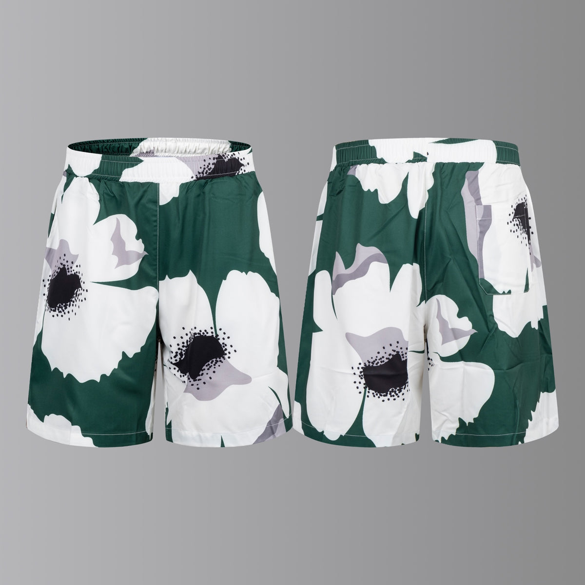 Valentino Floral Shorts with Oversized White Flowers, product gallery image 3
