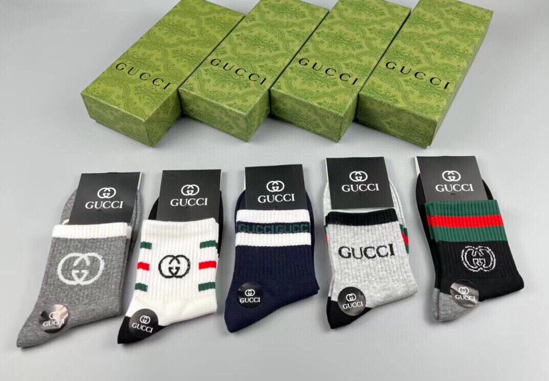 Gucci White Black Bold Emblem Ankle Socks, image 15