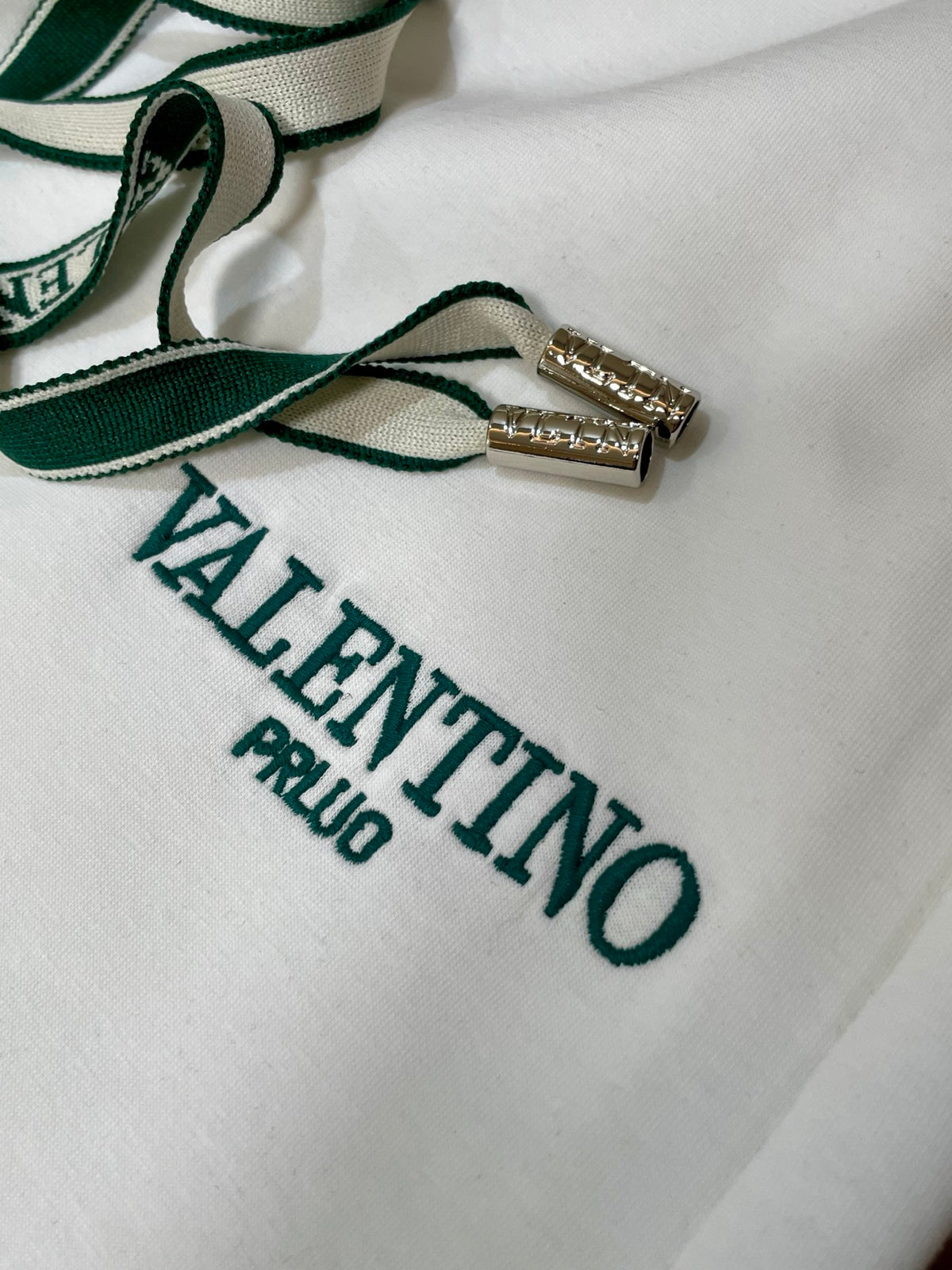 Valentino Drawstring Shorts with Small Lettering, Dark, product gallery image 8
