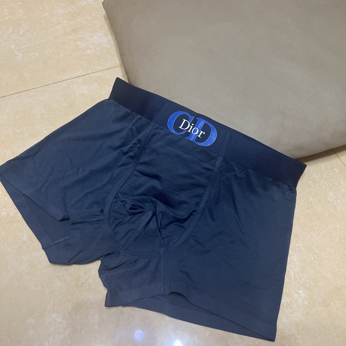 Dior Navy Tonal Large Flower Boxer Briefs, image 3