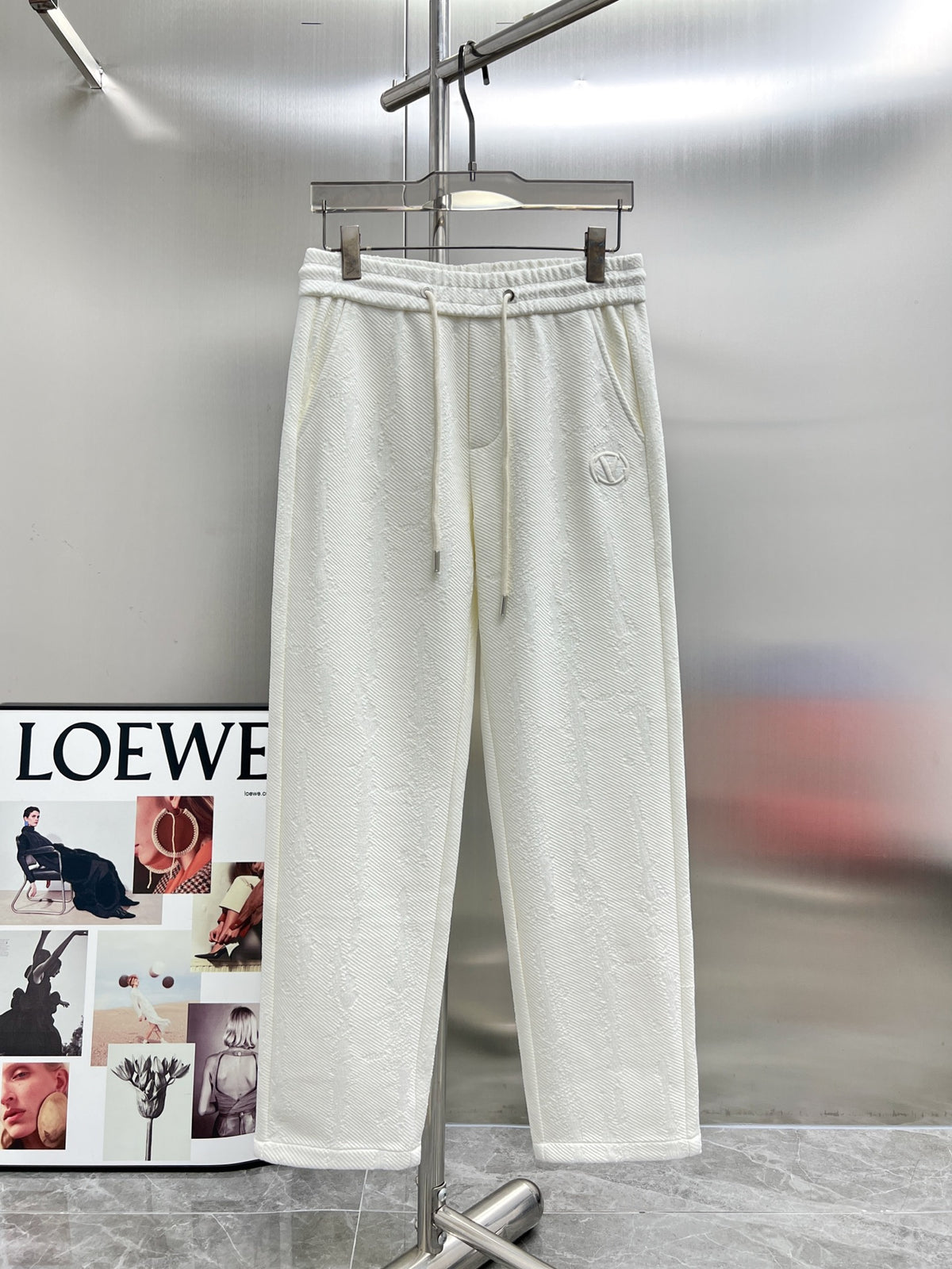 Valentino Casual Trousers with Drawstring Waist, Light, product gallery image 1