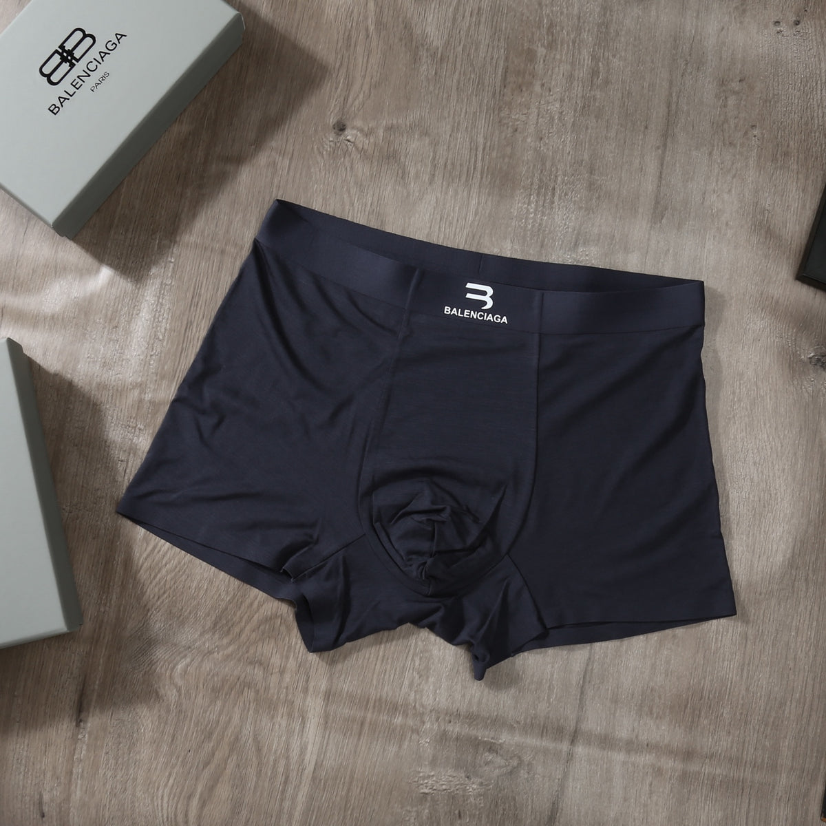 Balenciaga Pink Grey Black Small Waist Letters Boxer Briefs, image 7