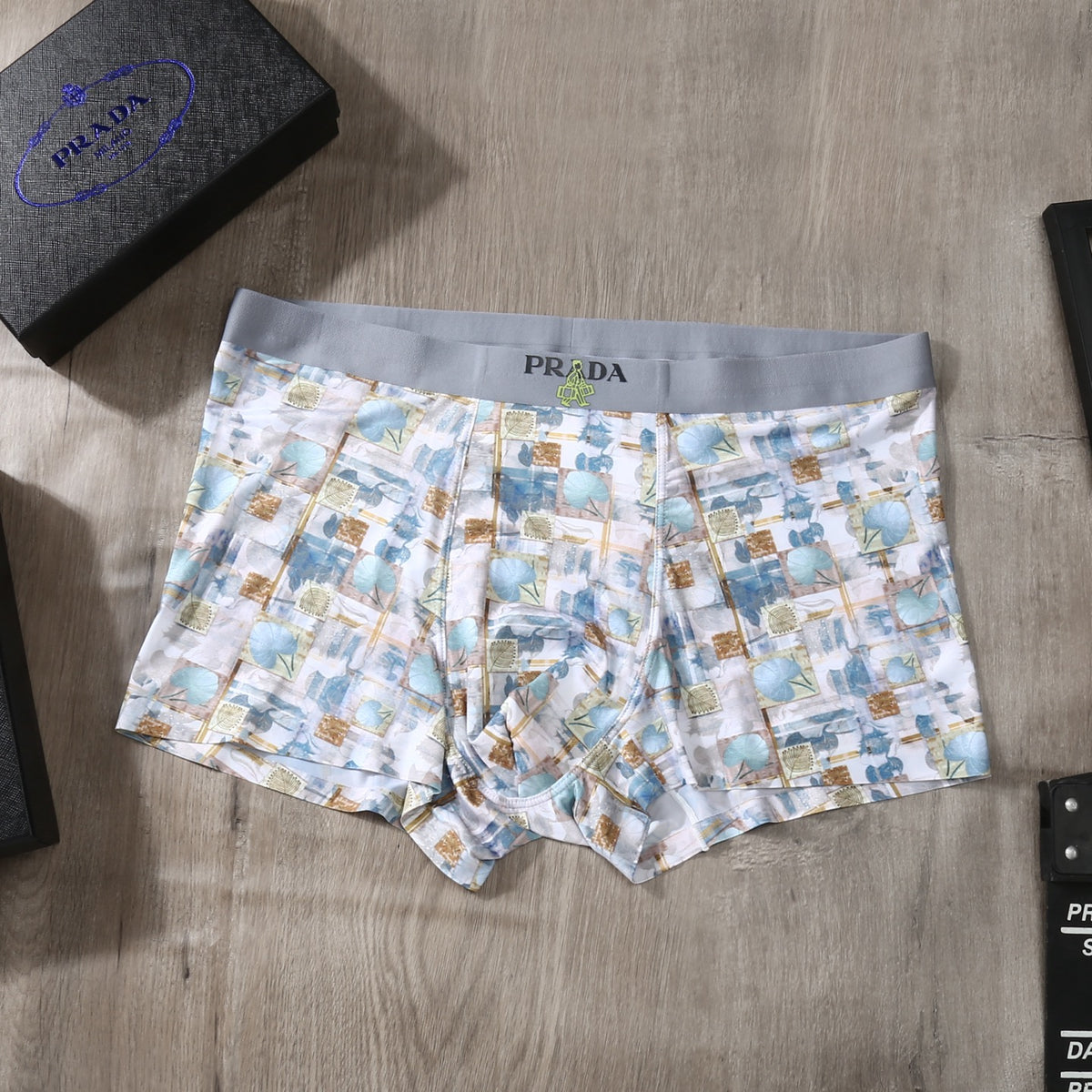 Prada Bright Landscape Print Assortment Boxer Briefs, image 8