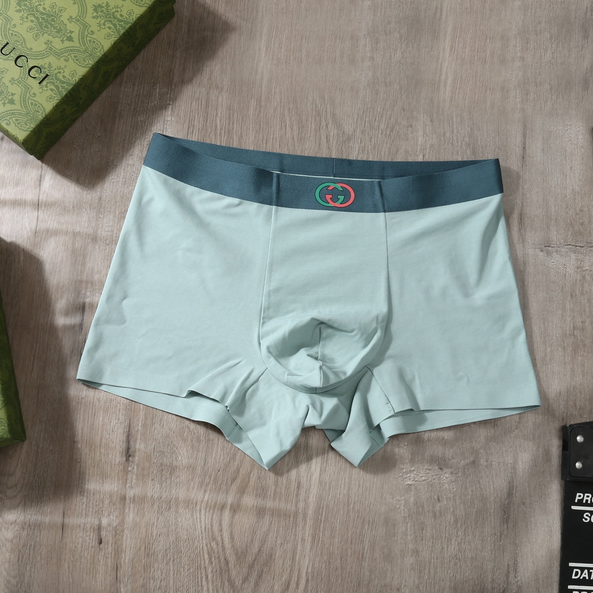 Gucci Muted Wide Two Tone Waist Boxer Briefs, image 8