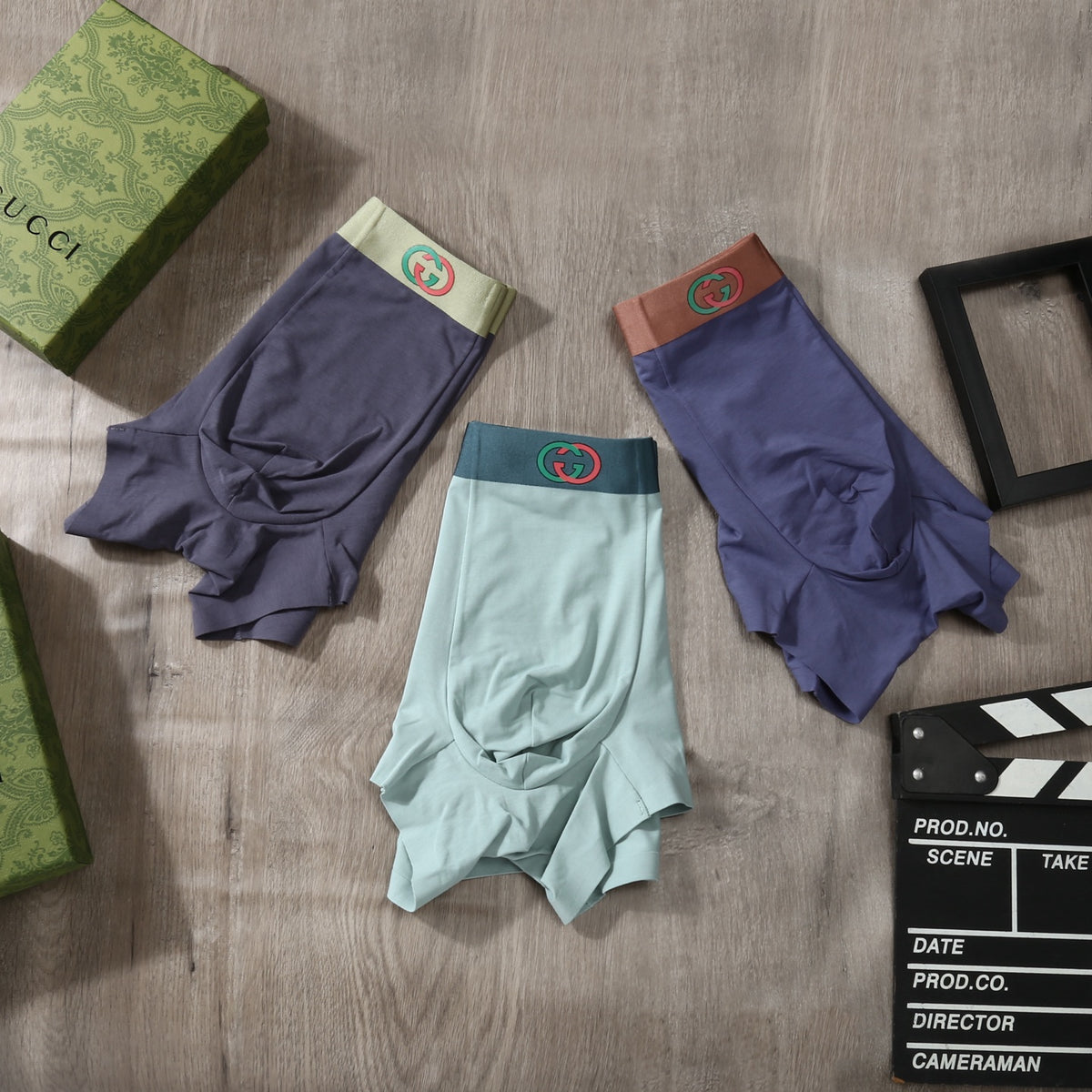 Gucci Muted Wide Two Tone Waist Boxer Briefs, image 6