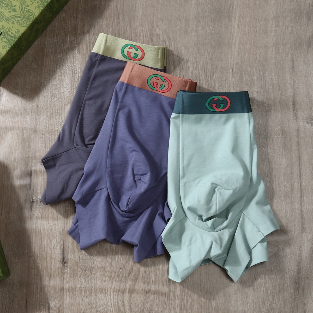 Gucci Muted Wide Two Tone Waist Boxer Briefs, image 5