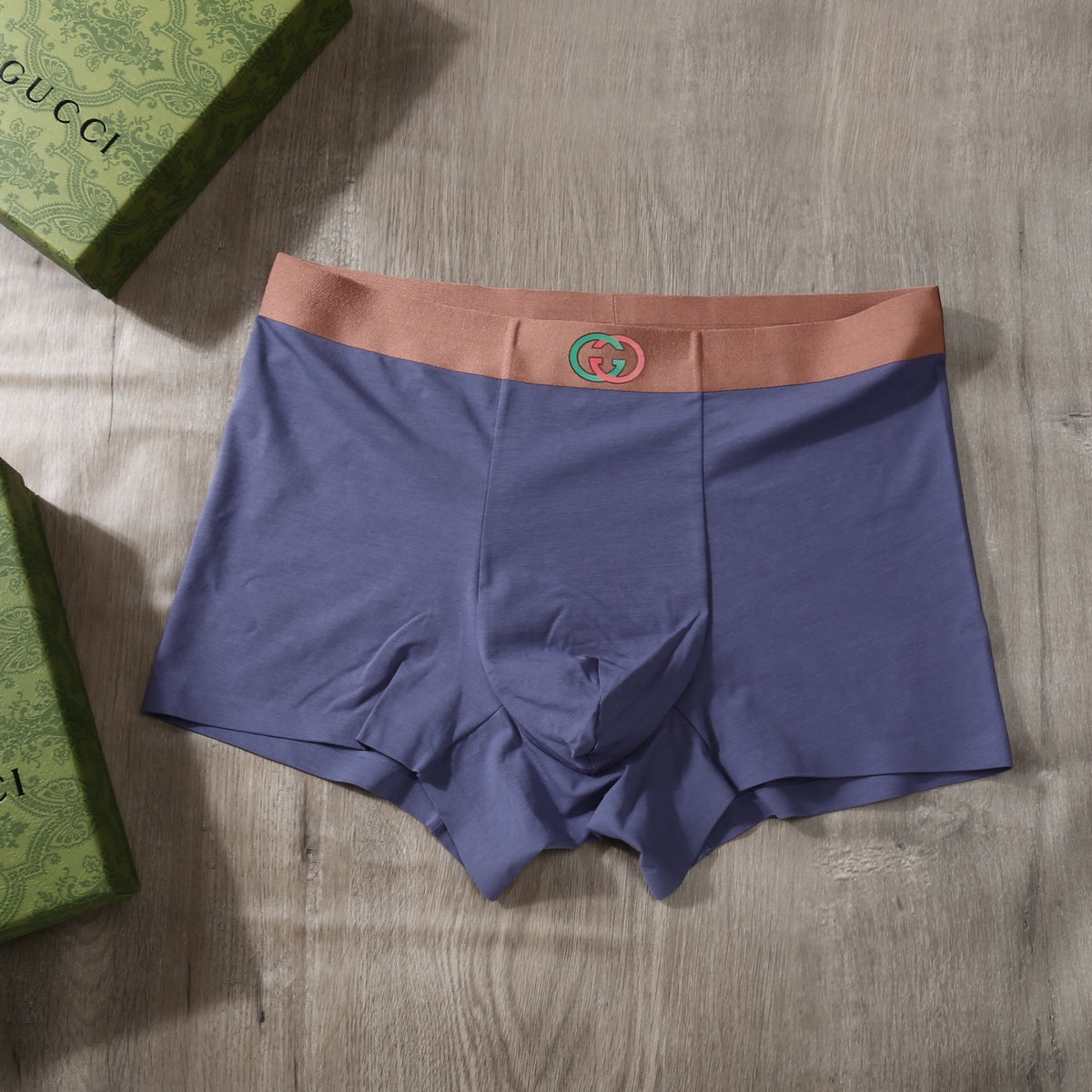 Gucci Muted Wide Two Tone Waist Boxer Briefs, image 7