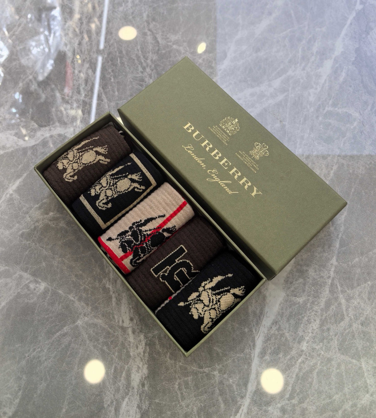 Burberry Boxed Dark Ornamental Letter Panels Boxer Briefs, image 1