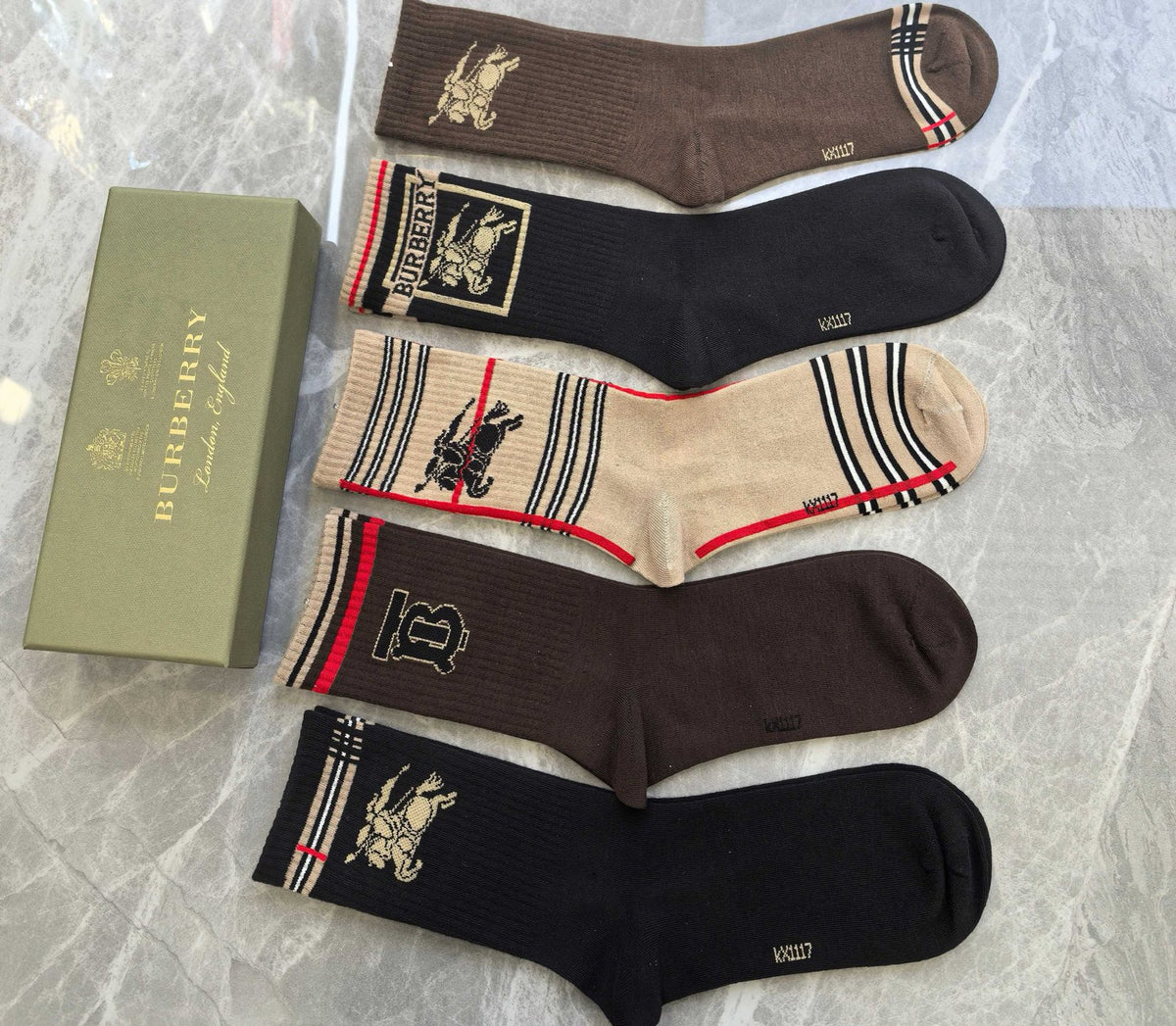 Burberry Boxed Dark Ornamental Letter Panels Boxer Briefs, image 2