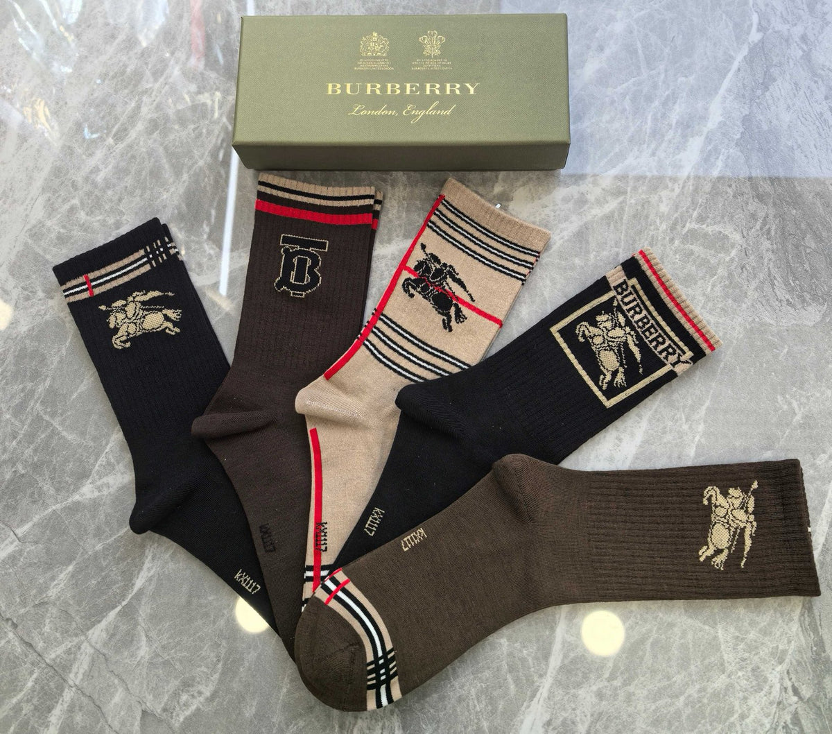 Burberry Boxed Dark Ornamental Letter Panels Boxer Briefs, image 3