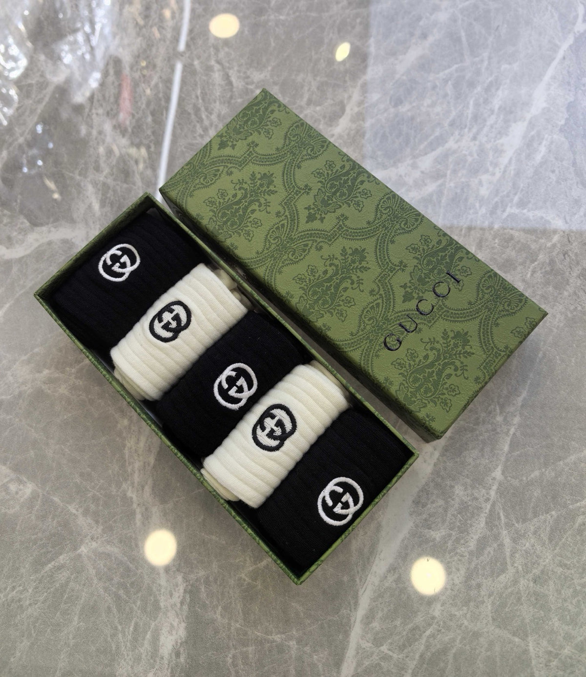 Gucci Boxed Neutral Large Letter Motifs Boxer Briefs, image 1