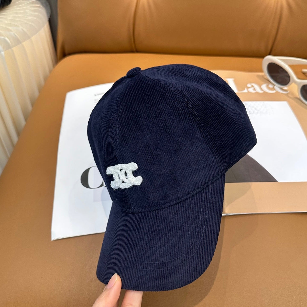Celine Corduroy Baseball Cap - image 7