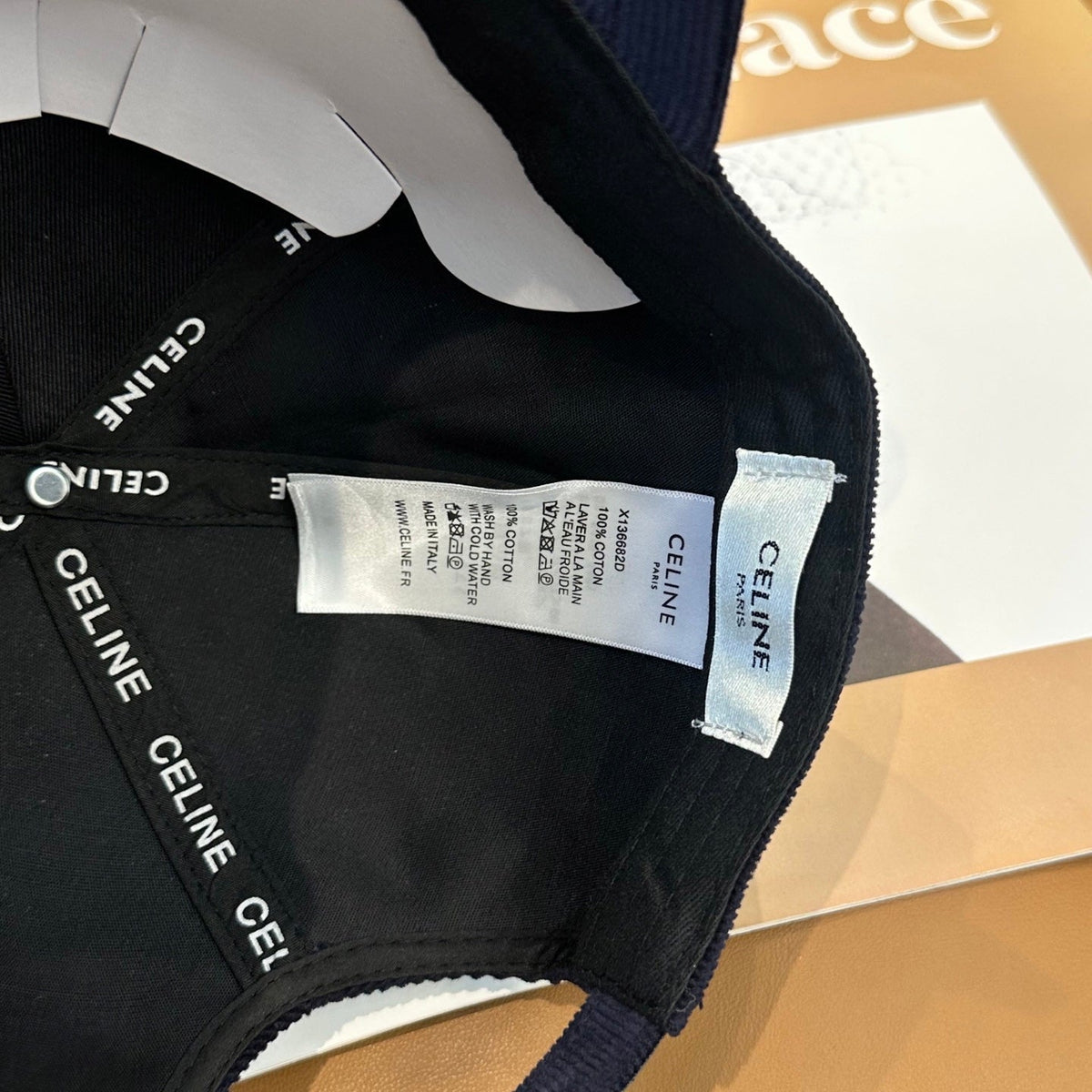 Celine Corduroy Baseball Cap - image 6