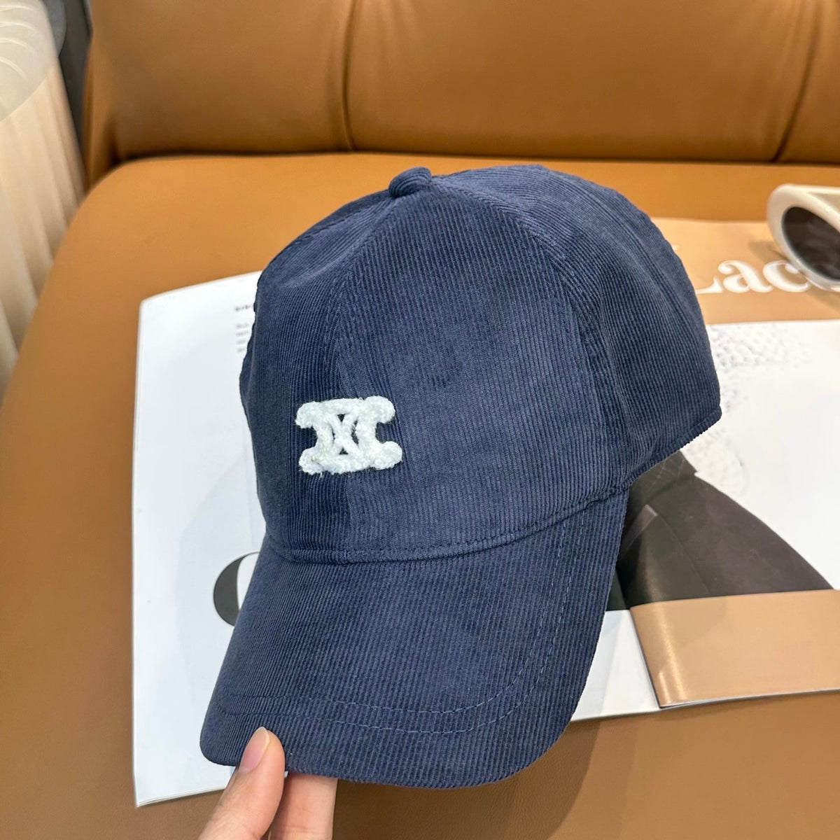 Celine Corduroy Baseball Cap - image 2