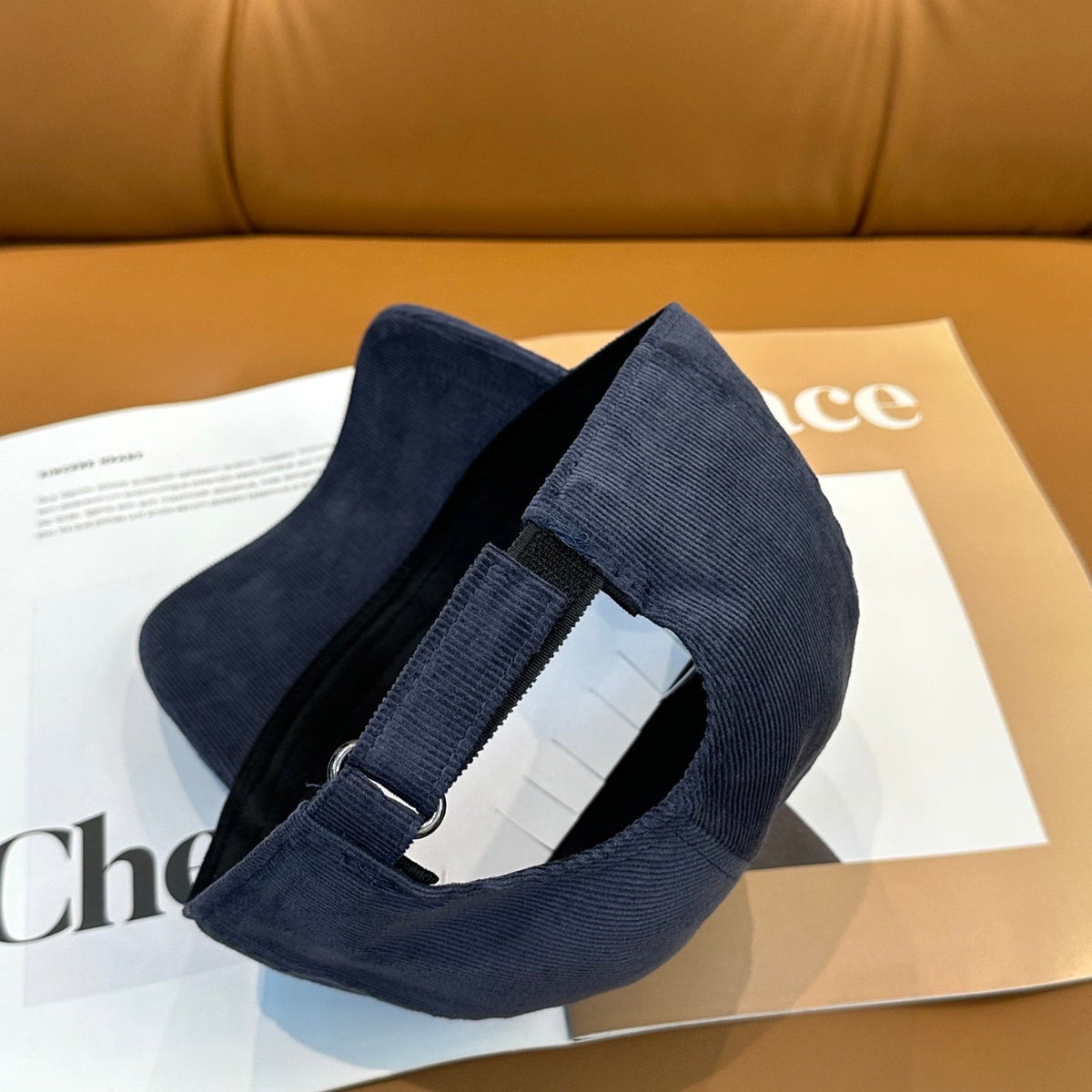 Celine Corduroy Baseball Cap - image 3