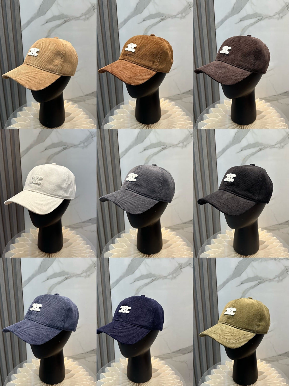Celine Corduroy Baseball Cap - image 9