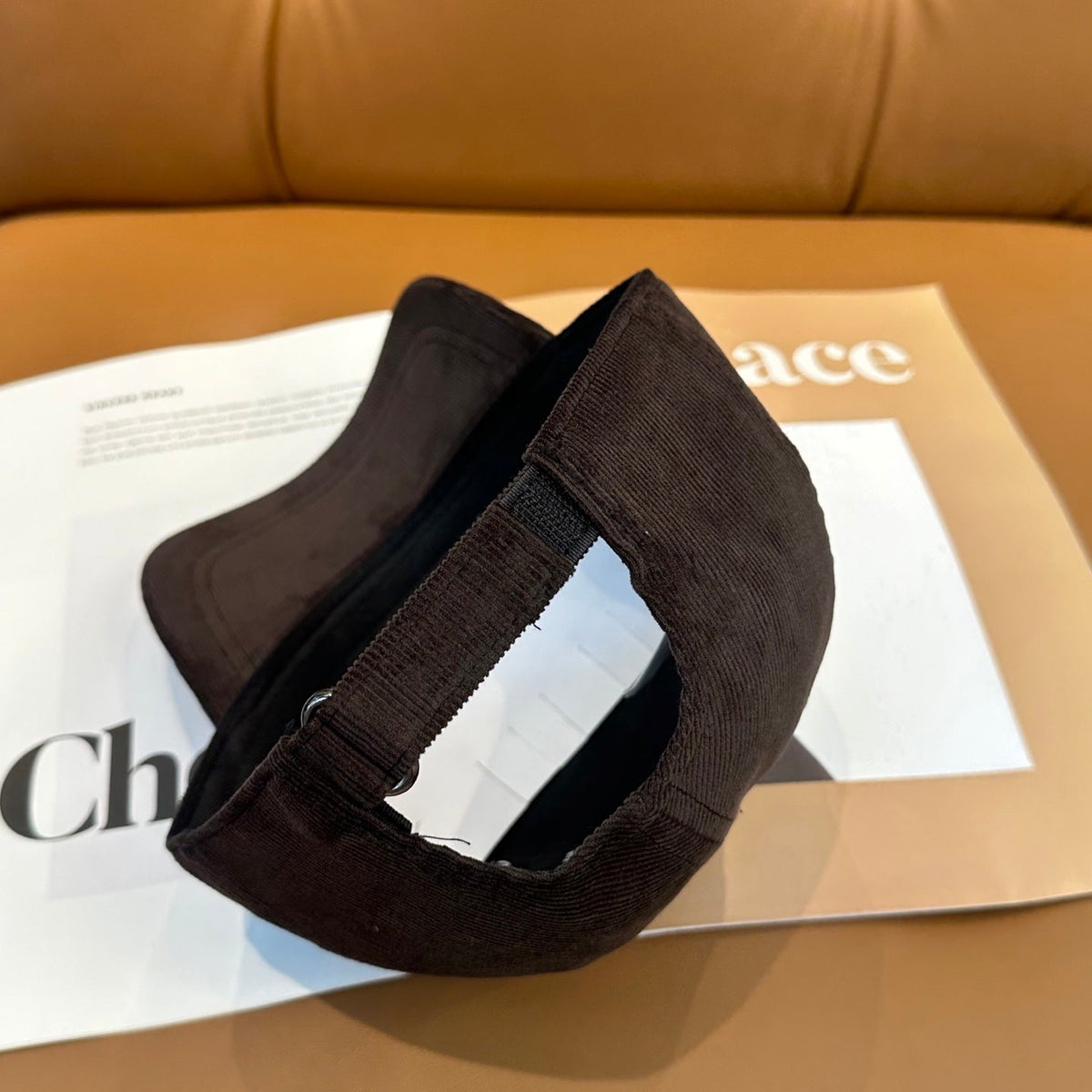 Celine Corduroy Baseball Cap - image 3