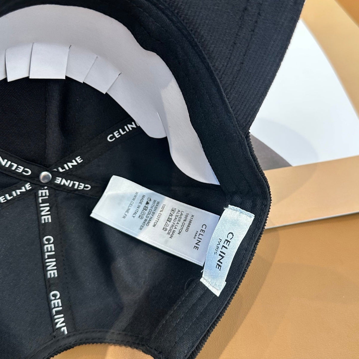 Celine Corduroy Baseball Cap - image 7