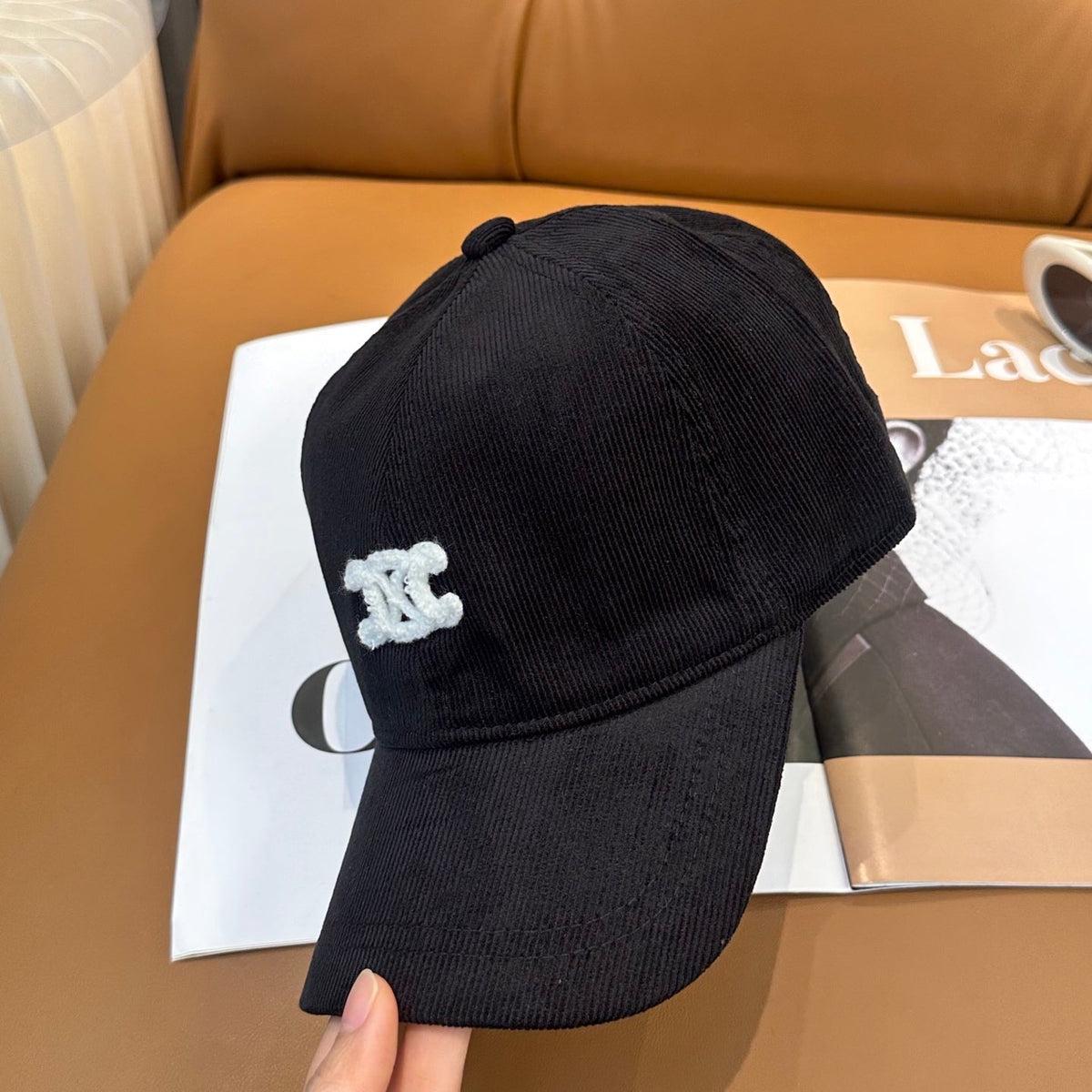 Celine Corduroy Baseball Cap - image 2