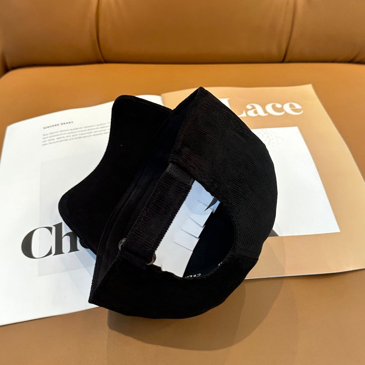 Celine Corduroy Baseball Cap - image 3