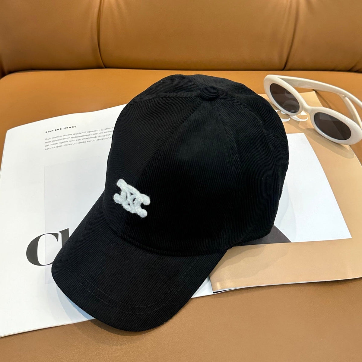 Celine Corduroy Baseball Cap - image 6