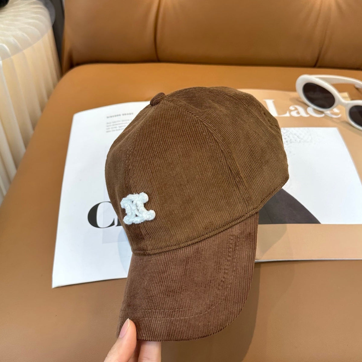 Celine Corduroy Baseball Cap - image 2
