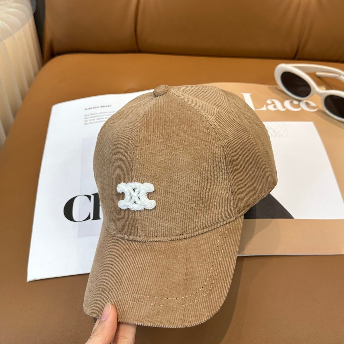 Celine Corduroy Baseball Cap - image 2