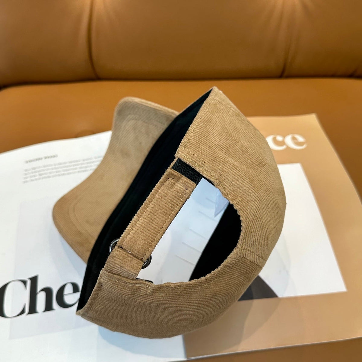 Celine Corduroy Baseball Cap - image 3