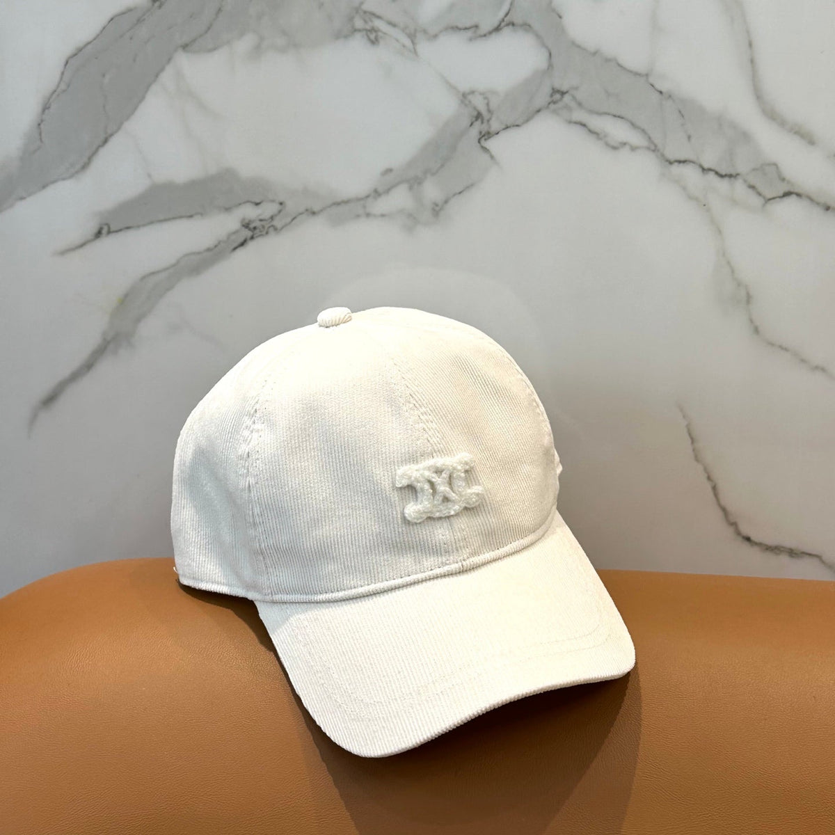 Celine Corduroy Baseball Cap - image 8