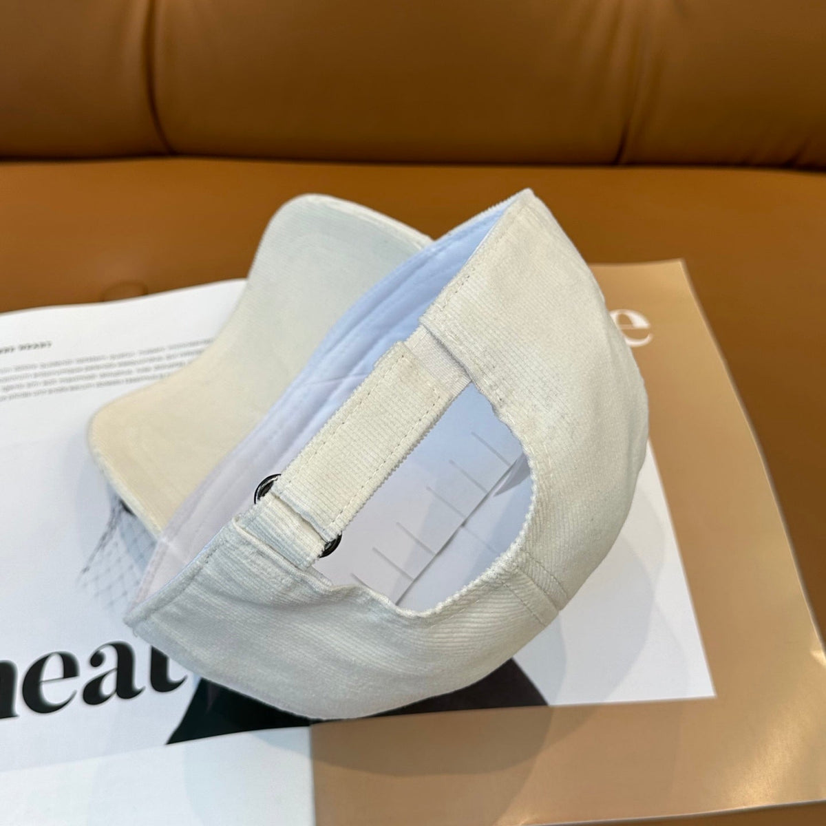 Celine Corduroy Baseball Cap - image 3