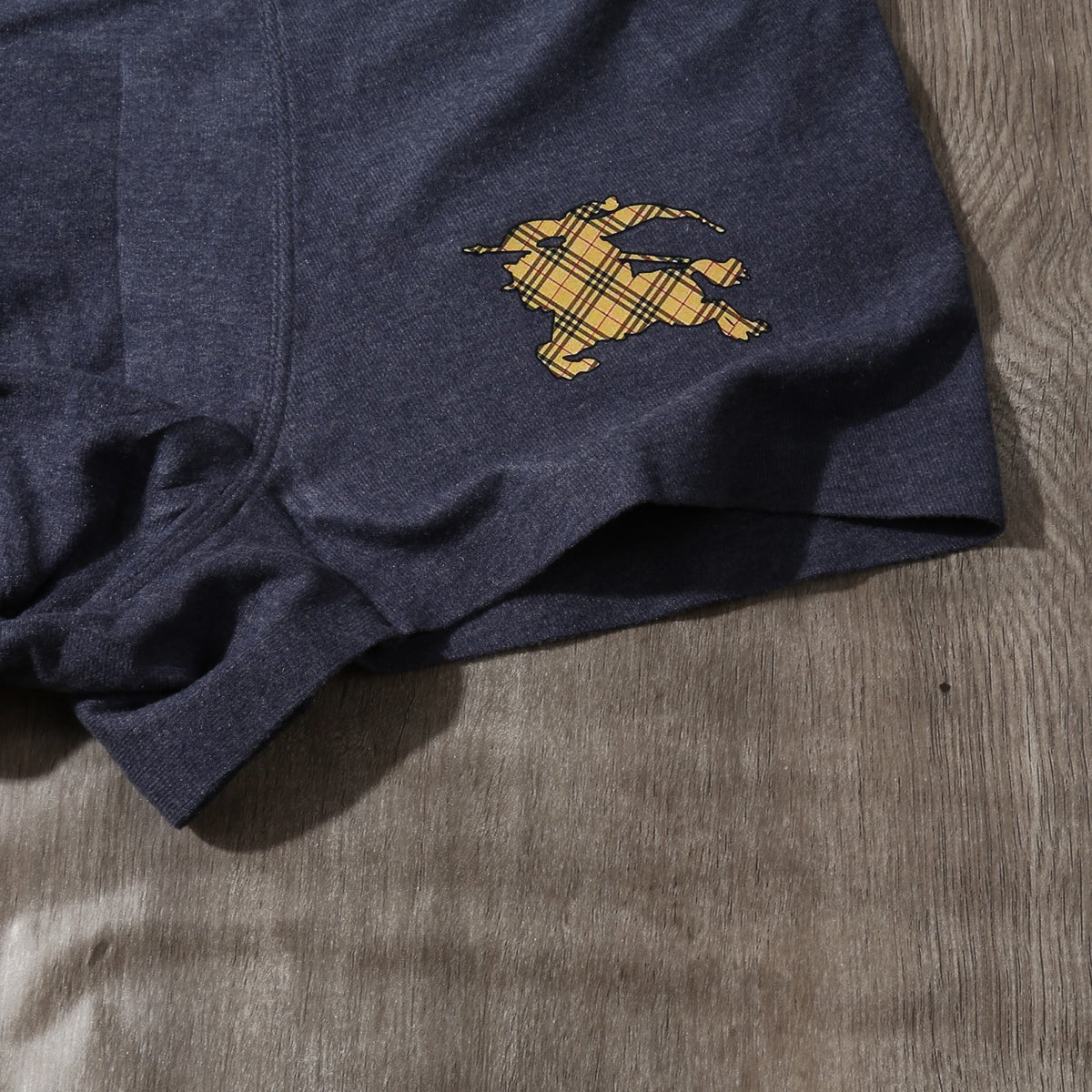 Burberry Teal Grey Brown Gold Waist Text Boxer Briefs, image 9